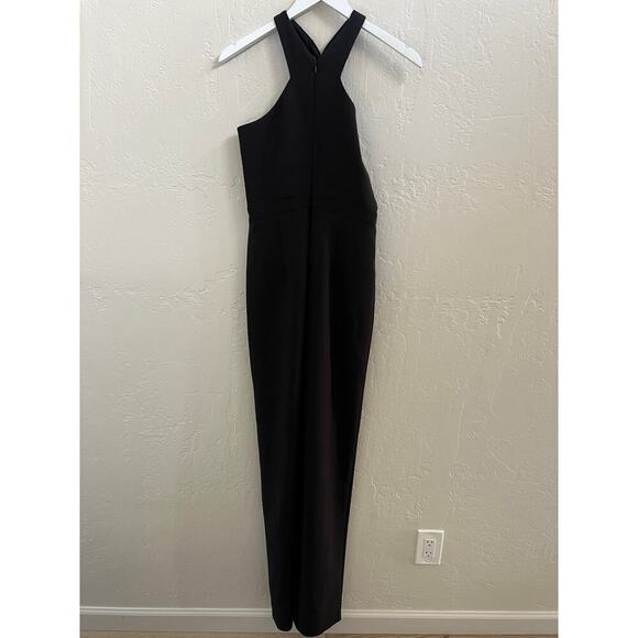NEW $358 Revolve LIKELY Black Halter Avie Jumpsuit - Picture 7 of 10